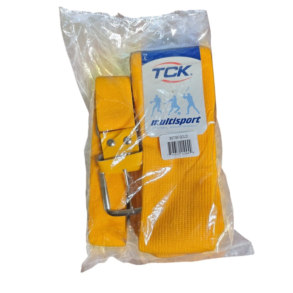 TCK Belt and Sock Set Unisex Large Gold Multisport Baseball Softball TSK11-200-L